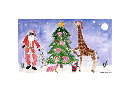 Rockin' Around the Christmas Tree Print